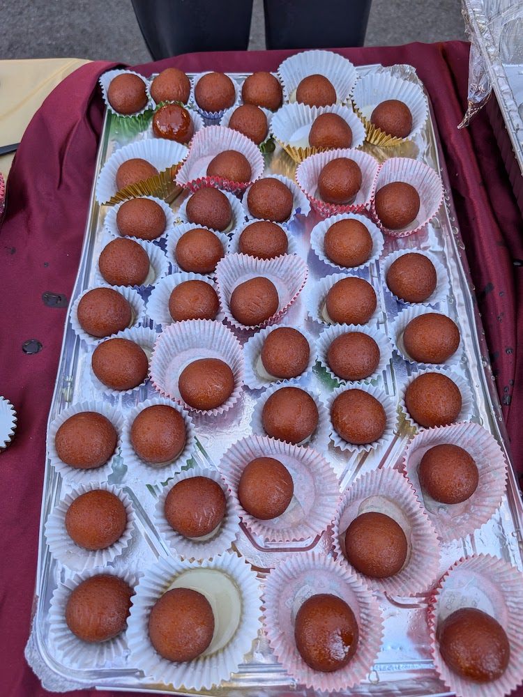 sweets on a tray