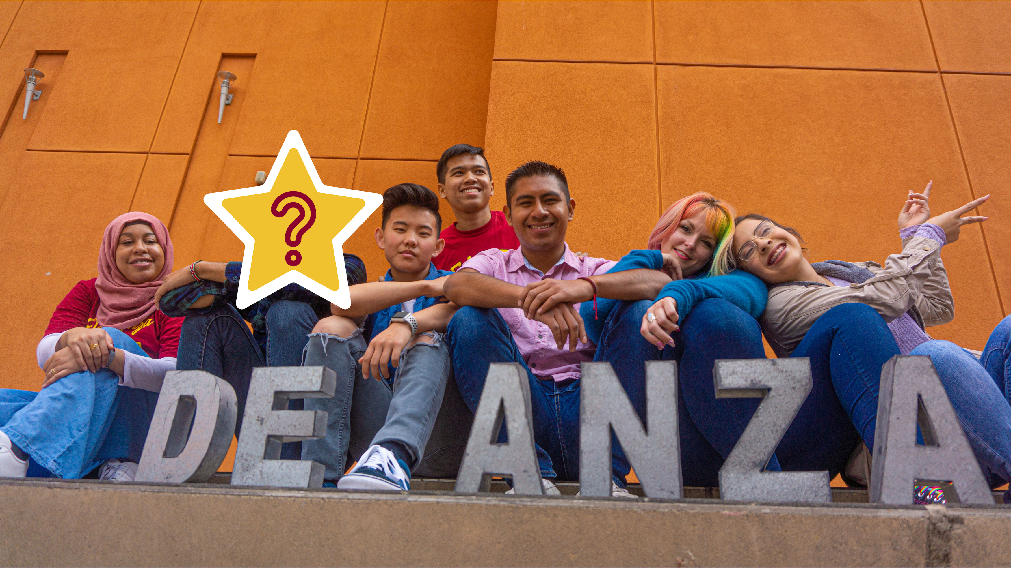 group of students smiling at camera