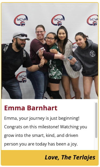 Congrats: Emma Barnhart