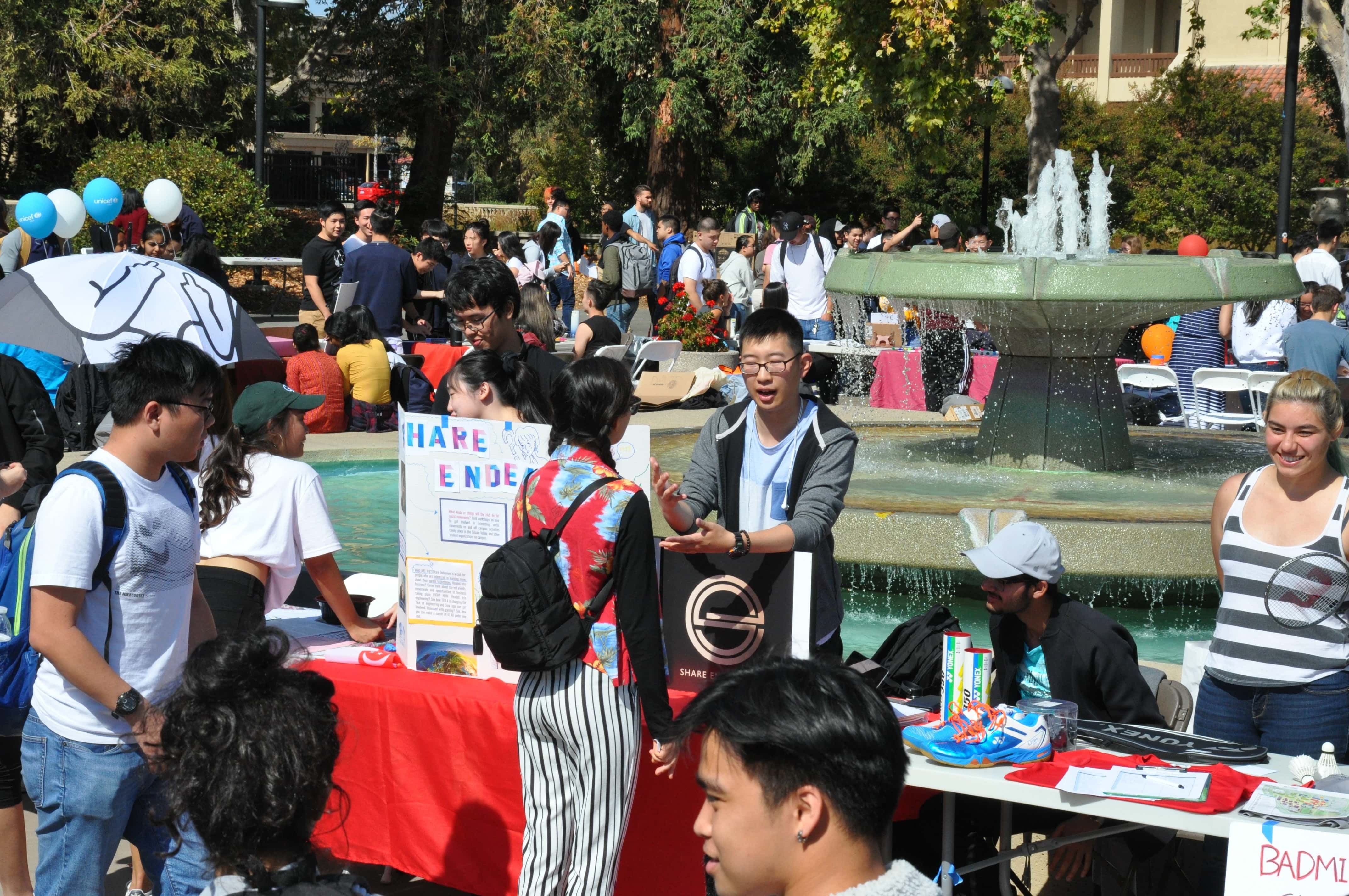 Students at Club Day